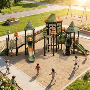 Toboggan de terrain de jeux pour projet de rénovation de terrain de jeux, garantie de 12 mois, usine chinoise - Product Image 3