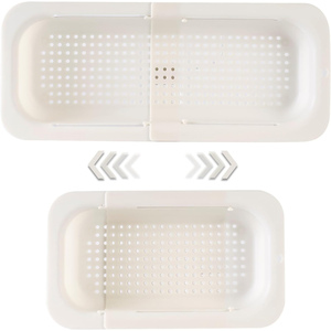 Cesta de Almacenamiento de Plástico Moderna Multifuncional con Asa Extensible para Lavar Verduras y Platos en la Cocina - Product Image 1