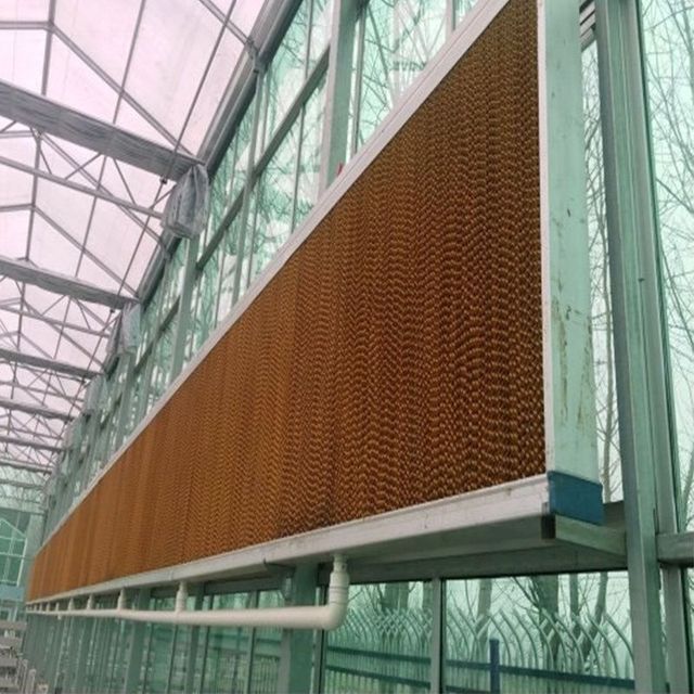 Agriculture Greenhouse air Cooling System Honey Comb Brown Cellulose Water Paper Cooling Pad Wall