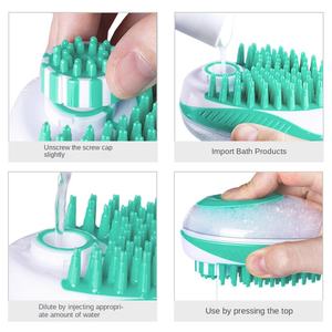 Productos promocionales de gran venta, cepillos de masaje para limpieza de mascotas, herramientas de baño para perros y gatos con función de presión de agua, peinado - Product Image 4