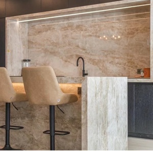 Đá thạch anh tự nhiên màu trắng be Taj Mahal Brazil bán chạy, chất lượng cao - Product Image 3