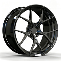 Velg Mobil Premium Gloss Black Custom Forged Aluminium Alloy 18 19 20 21 Inch 5x114.3 untuk Tesla Model 3 Y