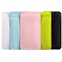 Sachet Doypack en aluminium mat hermétique avec fermeture éclair refermable, emballage plastique coloré pour thé en poudre et appâts pour poissons