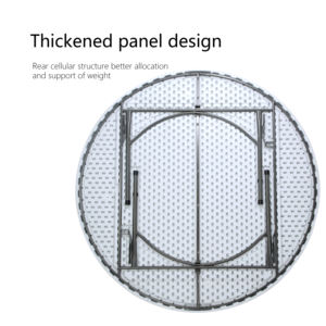 <span class=keywords><strong>Table</strong></span> ronde pliable en plastique HDPE Dia180cm <span class=keywords><strong>Table</strong></span> <span class=keywords><strong>de</strong></span> <span class=keywords><strong>jardin</strong></span> <span class=keywords><strong>de</strong></span> loisirs Vente chaude 2019 Mariage en plein air <span class=keywords><strong>Table</strong></span> ronde pour <span class=keywords><strong>10</strong></span> <span class=keywords><strong>personnes</strong></span> - Product Image 4