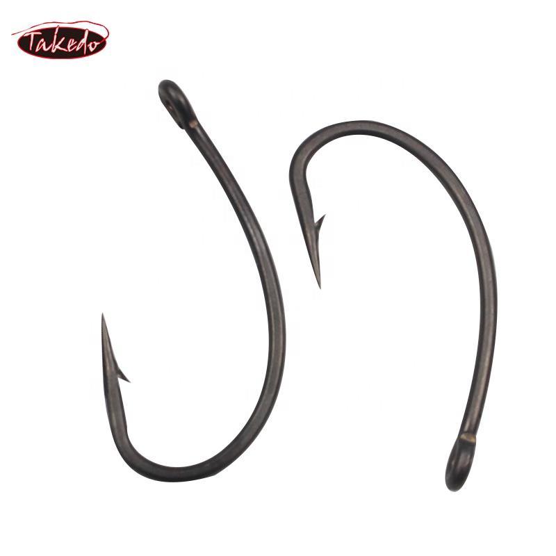 Mustad 92641-BR-2/0-8 Beak Fishing Hook - Special Long Shank With 2 Slices, Forged Down Eye Size 2/0 - View #6