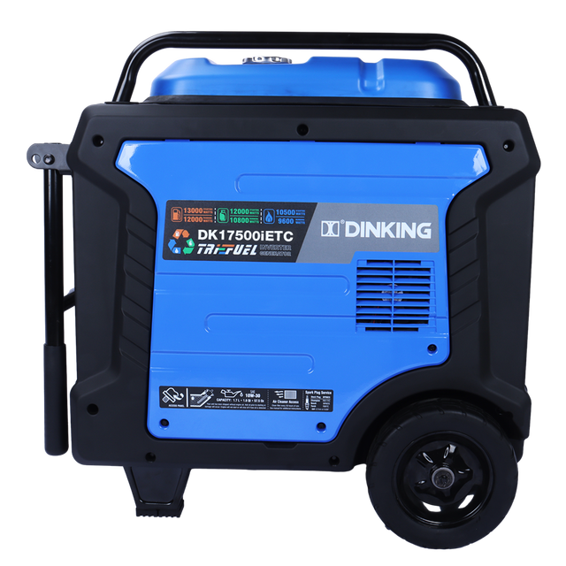Dinking 12000 Watt Super Quiet 12000-Watt RV-Ready Portable Silent Tri Fuel Inverter Generator