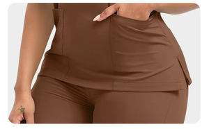 Personalizado Unisex Médico Jogger Scrubs <span class=keywords><strong>Bata</strong></span> Medicas Hospital Uniforme Top Cómodo Scrub Sets para los pacientes y el personal - Product Image 5