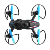 4DRC V70 Vente en gros d'usine Moto RC et Drone 2-en-1 à lancement manuel pour enfants, Mini jouet acrobatique terrestre et aérien