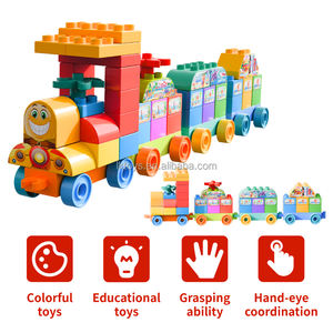 भाग्यशाली टॉयसिल्ड प्लास्टिक बड़े ब्लॉक निर्माण खिलौना कार 40-टुकड़ा डिय खिलौना कार 40-टुकड़ा डिय खिलौना असेंबली पहेली - Product Image 2