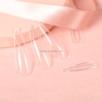 Faux-ongles pointus, à pointes artificielles, souples, pour Art de manucure et de pédicure, à tremper, très épais, prix de gros