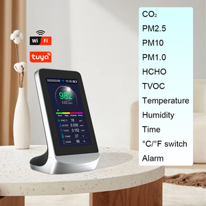 Analyseur de qualité de l'air Tuya Dienmern avec connexion Wi-Fi, capteur de CO2, testeur de gaz, détecteur de poussière PM2.5 PM10, moniteur portable, détecteur pour voiture TFT - Product Image 1