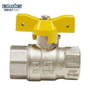 <span class=keywords><strong>EN331</strong></span> Zertifikat BMAG 1/4 "-2" PN16/PN20 Kupfer Messing Gas Kugel hahn mit Absperr griff für Wasser - Product Image 2