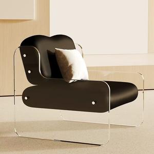 Canapé populaire <span class=keywords><strong>en</strong></span> <span class=keywords><strong>plexiglas</strong></span> souple avec accoudoirs, <span class=keywords><strong>chaise</strong></span> <span class=keywords><strong>en</strong></span> acrylique <span class=keywords><strong>transparent</strong></span> <span class=keywords><strong>chaise</strong></span> de canapé simple - Product Image 2