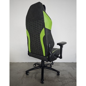 Chaise de <span class=keywords><strong>bureau</strong></span> de luxe haut de gamme pour personnes de grande taille avec accoudoirs 4D, chaise de jeu pivotante pour ordinateur <span class=keywords><strong>vert</strong></span>-noir avec repose-pieds pour grands hommes - Product Image 3