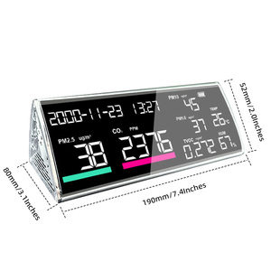 Promozione con significativa riduzione dei prezzi Multi-funzione pm2, 5/<span class=keywords><strong>PM</strong></span> <span class=keywords><strong>10</strong></span>/<span class=keywords><strong>PM</strong></span> rilevatore di 1.0 tmoc CO2 metro colore grigio - Product Image 4