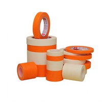 Ruban de masquage écologique à haute adhérence, résistant à l'eau, à lignes nettes, en papier, disponible en plusieurs couleurs, avec logo personnalisé pour la protection de la peinture