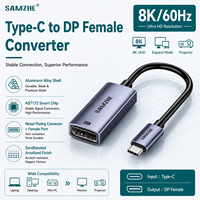 SAMZHE Adaptador de Cable Tipo-C Macho a DP1.4 HD 8K/60Hz, Cable Thunderbolt 4/5 para Proyector, iPhone, iPad, Monitor Externo
