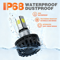 Ampoules de phare de moto LED H4 H6, faisceau haut et bas, ampoules LED 30w, projecteur LED moto, phare de moto