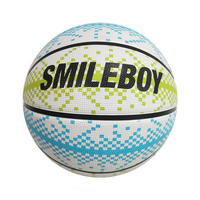 Smileboy - Ventes chaudes - Ballon de basket en caoutchouc pour entraînement en extérieur, tailles personnalisées 3, 5, 7, taille 6, avec logo imprimé - Fabricant en gros