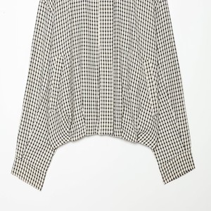 PB&ZA <span class=keywords><strong>Femme</strong></span> Automne 2026 Manteau Aviateur à Carreaux Vintage Décontracté Ample Manches Longues Vêtement d'extérieur Chic <span class=keywords><strong>Surchemise</strong></span> - Product Image 5