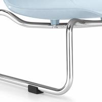Vente en gros d'usine, chaises en PP avec structure métallique ergonomique, adaptées aux bureaux, salles de réunion, formations, cafés