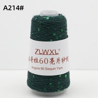 600m weiches, flauschiges 3mm langes Nerzgarn mit Pailletten 100g 60% Angora-Kaninchen haar Kaschmir garn zum Weben von Stickereien