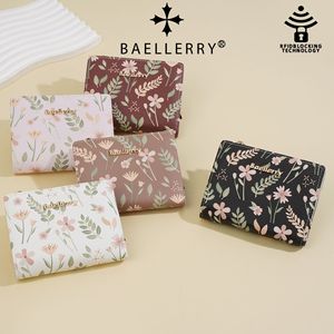 Baelerry Floral PU <b>Wallet</b> Women <b>RFID</b> <b>Blocking</b> Compact Clutch Card Holder Everyday Use - Product Image 2
