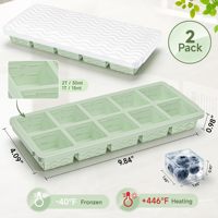 Grand moule à glaçons carré en silicone, bac à glaçons pour fruits, outil pour glaces et bâtonnets glacés, accessoires de cuisine