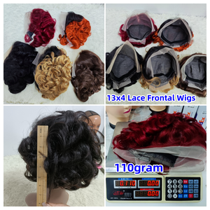 โปรโมชั่น Letsfly ราคา 13.8 ดอลลาร์ 1 ชิ้น วิกผมลูกไม้แบบหยิกสีชมพู 13x4 วิกผมบราซิลแบบขายส่ง วิกผมสั้น 100% ผมแท้สำหรับผู้หญิงผิวสี น้ำหนัก 120 กรัม - Product Image 6