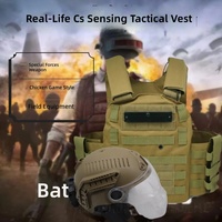 Système de combat CS Battle Royale réaliste, performance réseau, jeu en plein air, gilet et casque tactiles en plastique, ensemble V8