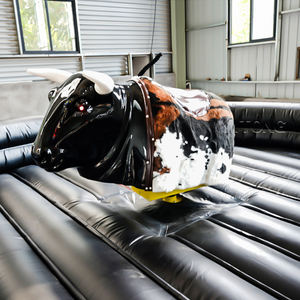 Toro Meccanico Gonfiabile Elettrico da Rodeo Macchina da Parco Divertimenti Giostra Toro Meccanico per Giochi per Adulti - Product Image 1