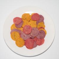 Friandises pour chats à base de poulet, riches en protéines et en légumes, en tranches rondes, pour une nutrition équilibrée – Friandises séchées au poulet pour animaux de compagnie