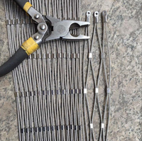 Maille de fil métallique décorative en acier inoxydable pour barrière de sécurité, filet de protection, câble en maille