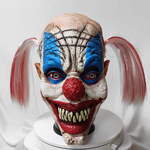 <span class=keywords><strong>Maschera</strong></span> da Clown Sorridente in Lattice Naturale a Prezzo di Fabbrica, <span class=keywords><strong>Maschera</strong></span> Horror per Cosplay, Costumi per Feste, <span class=keywords><strong>Maschera</strong></span> Realistica per Halloween - Product Image 2