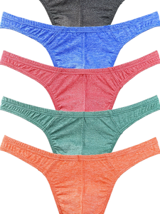 กางเกงในชายแบบ Thong รุ่นใหม่ปี 2023 ขายส่ง ผ้าฝ้าย เนื้อนุ่ม ยืดหยุ่น ระบายอากาศดี ทรง Y-Back เอวต่ำ ช่วยเสริมสร้างความเซ็กซี่ - Product Image 1