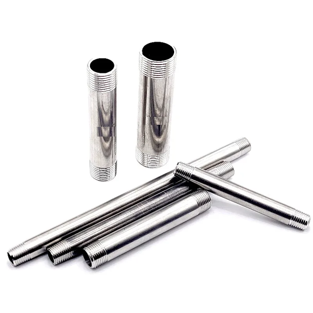 BSP Male Thread Long Nipple 1/8" 1/4" 3/8" 1/2" 3/4" 1" 304 Stainless Steel Pipe Fitting Connector Adapter