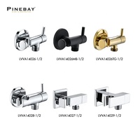 PINEBAY OEM Toilette Salle De Bains Bidet Accessoires Durable Prix Usine Salle De Bains Accessoire En Acier Inoxydable 304 Valve D'angle