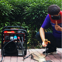 Générateur de soudage à essence 160A DC portable, machine à souder MMA avec sortie AC 5kW
