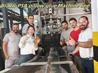 Machine d'emballage de coussinets à colle contrôlée par PLC, haute vitesse, pour adhésif thermofusible sensible à la pression