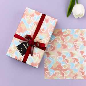 Wholesale 80g Birthday ArtPaper <b>Tissue</b> 43*300cm Gift Luxury Custom Packaging <b>Wrapping</b> <b>Paper</b> Roll - Product Image 5