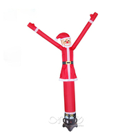 Décoration extérieure Bonhomme de neige Père Noël Danseurs gonflables du ciel Danseur d'air gonflable Noël