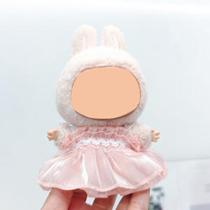 Vestido <span class=keywords><strong>de</strong></span> Novia para Muñeca <span class=keywords><strong>de</strong></span> Tela <span class=keywords><strong>de</strong></span> 17 cm, Hecho a Mano, Moderno, con Diseño <span class=keywords><strong>de</strong></span> Dibujos Animados, con Accesorios para el Cabello <span class=keywords><strong>de</strong></span> Perlas - Product Image 2