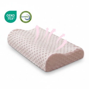 Oreiller de lit SUPER OEM ODM <span class=keywords><strong>en</strong></span> mousse à mémoire de forme <span class=keywords><strong>en</strong></span> forme de vague pour le salon, rose <span class=keywords><strong>bulle</strong></span>, tissu 100% polyester - Product Image 1