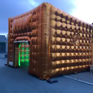 Discoteca gonfiabile nera Mobile della tenda del partito con la discoteca gonfiabile commerciale di blowup di 26ft della barra con la luce magica per uso del partito