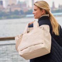Sacs fourre-tout en toile de coton naturel, logo personnalisé, sac de courses réutilisable vierge avec poche et fermeture éclair