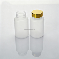 Bouteille en PET personnalisée givrée de 100 cc et 150 cc, à large ouverture, de forme cylindrique mate, pour compléments alimentaires, médicaments et pilules