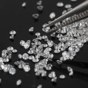 Diamantes cultivados en laboratorio rotos cultivados artificialmente Diamantes pequeños a juego Diamantes sintéticos redondos Fábrica al por mayor