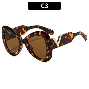Lunettes de soleil unisexes rétro œil-de-<span class=keywords><strong>chat</strong></span> de haute qualité Rennes, nouveau design ovale anti-collision, protection UV400, monture noire intégrale en PC, pour extérieur et plage - Product Image 6