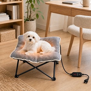 Cama plegable ZT para perros, cama elevada para perros para acampar al aire libre, cama calefactable gruesa para perros - Product Image 6
