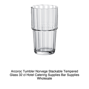 Verre Norvege 32 cl H 12,5 cm Ø 7,4 cm Trempé Empilable Arcoroc - Product Image 2